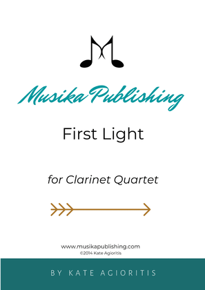 Book cover for First Light - for Clarinet Quartet
