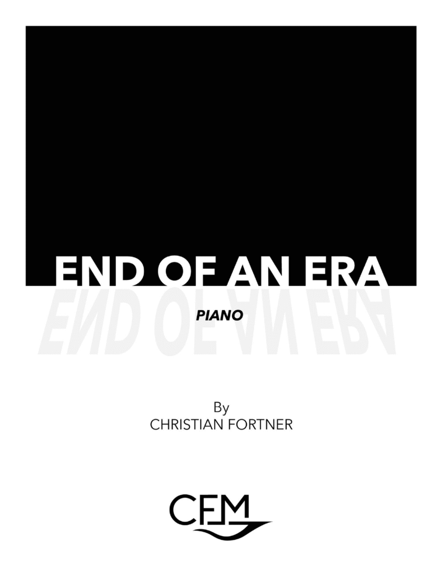 End of an Era Easy Piano scores gallery preview page 1