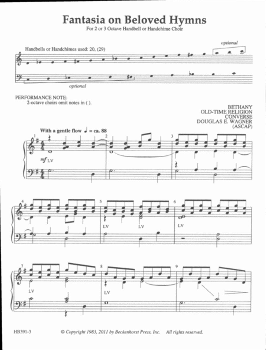 Fantasia on Beloved Hymns 2-3 octaves 3-Octaves scores gallery preview page 6
