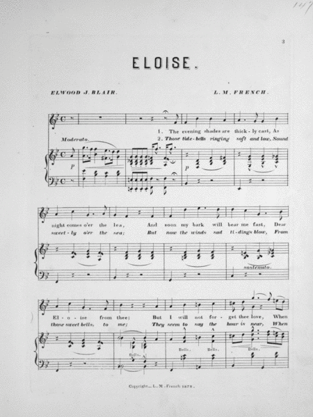 Eloise. Song & Chorus