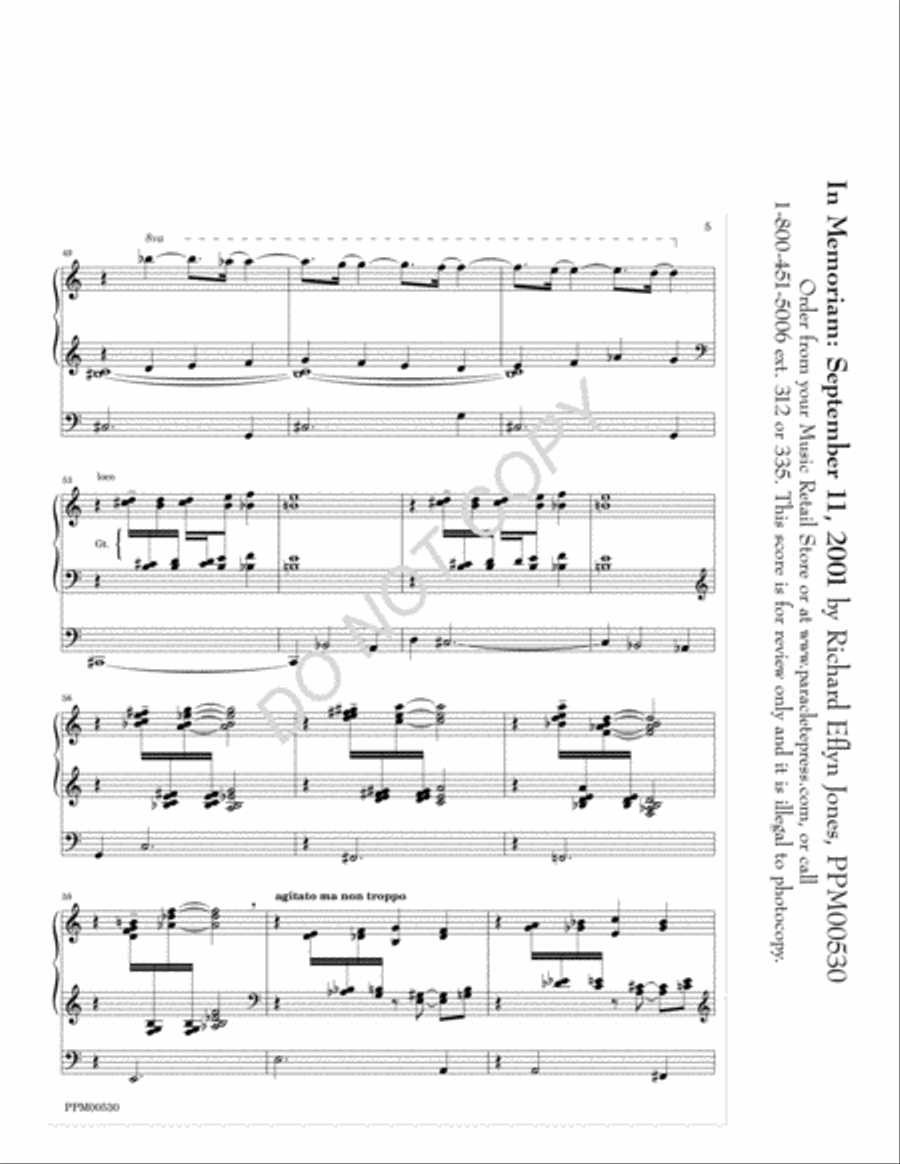 In Memoriam: September 11, 2001 Choir scores gallery preview page 6