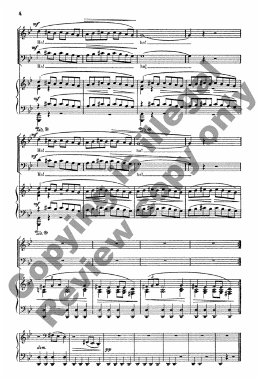 Three Pictures from The Tower of Babel TTBB scores gallery preview page 5