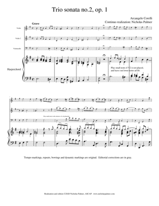 Trio Sonata in E minor (no.2, op.1) - Arcangelo Corelli