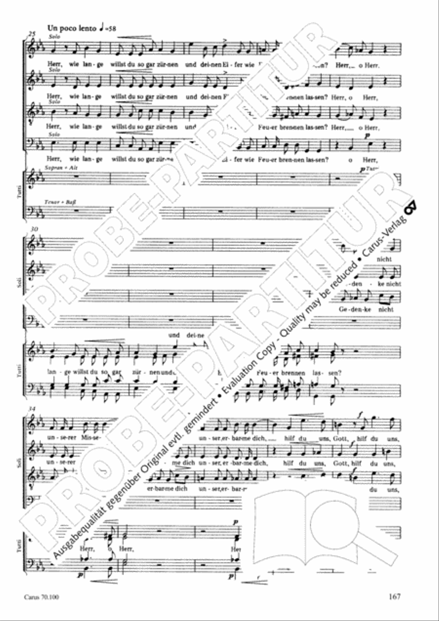 Geistliches Chorbuch der Romantik Choir scores gallery preview page 168