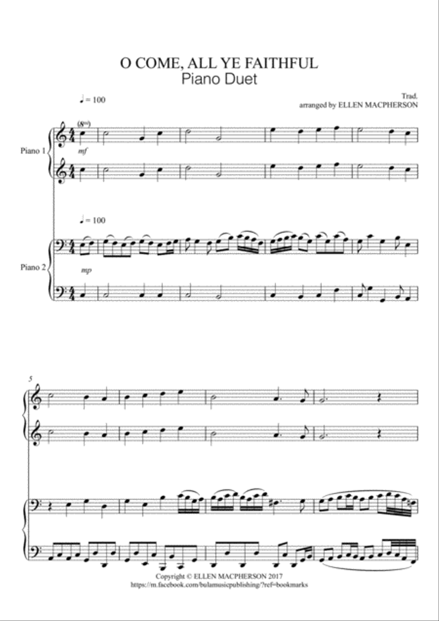 Book cover for Christmas Piano Duet