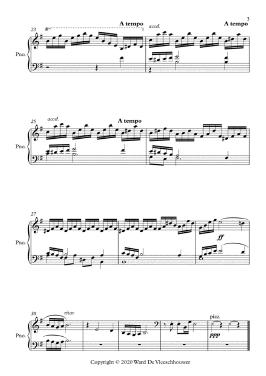 El Cóndor Pasa Piano Solo scores gallery preview page 3