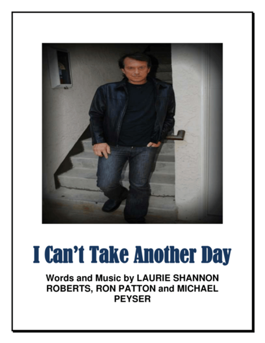 I Can't Take Another Day Piano, Vocal, Guitar scores gallery preview page 1