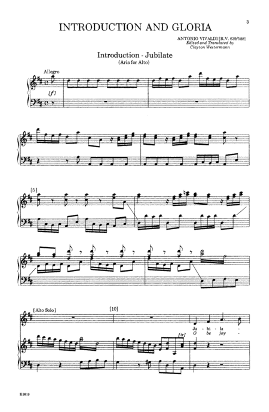 Introduction and Gloria 4-Part scores gallery preview page 4