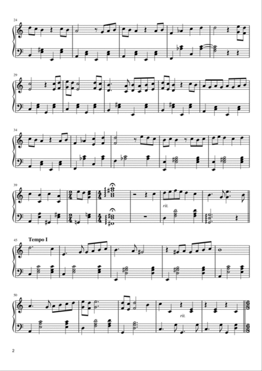 Happier Than Ever Piano Solo scores gallery preview page 2