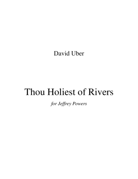 Thou Holiest of Rivers image number null