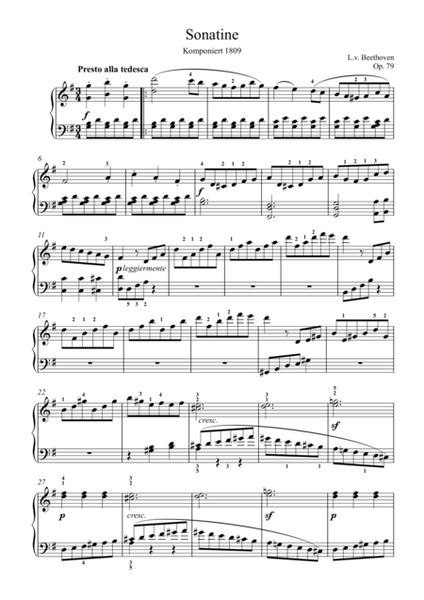 Piano Sonata Op.79 (Beethoven, Ludwig van)