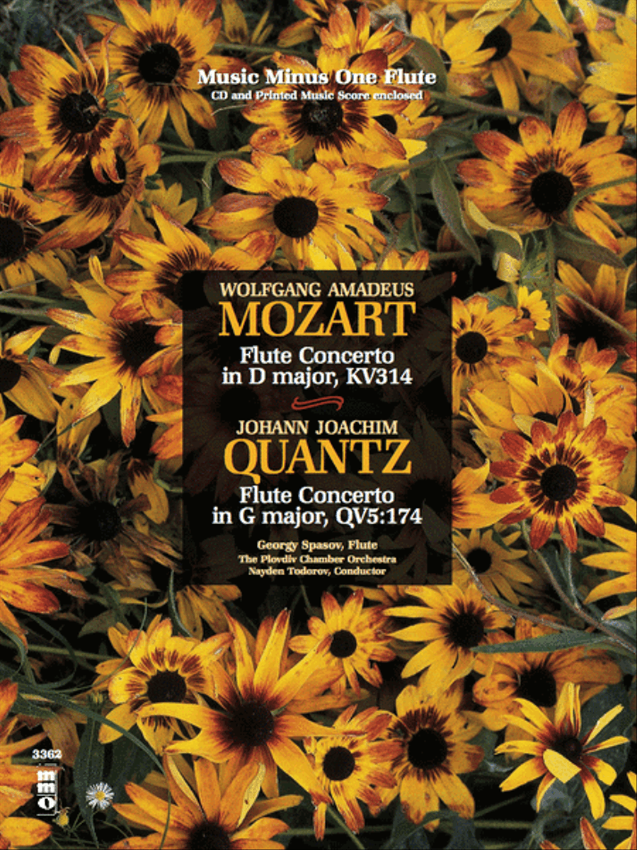 Mozart – Flute Concerto No. 2 in D Major, K. 314; Quantz – Flute Concerto in G Major Flute Solo scores gallery preview page 1
