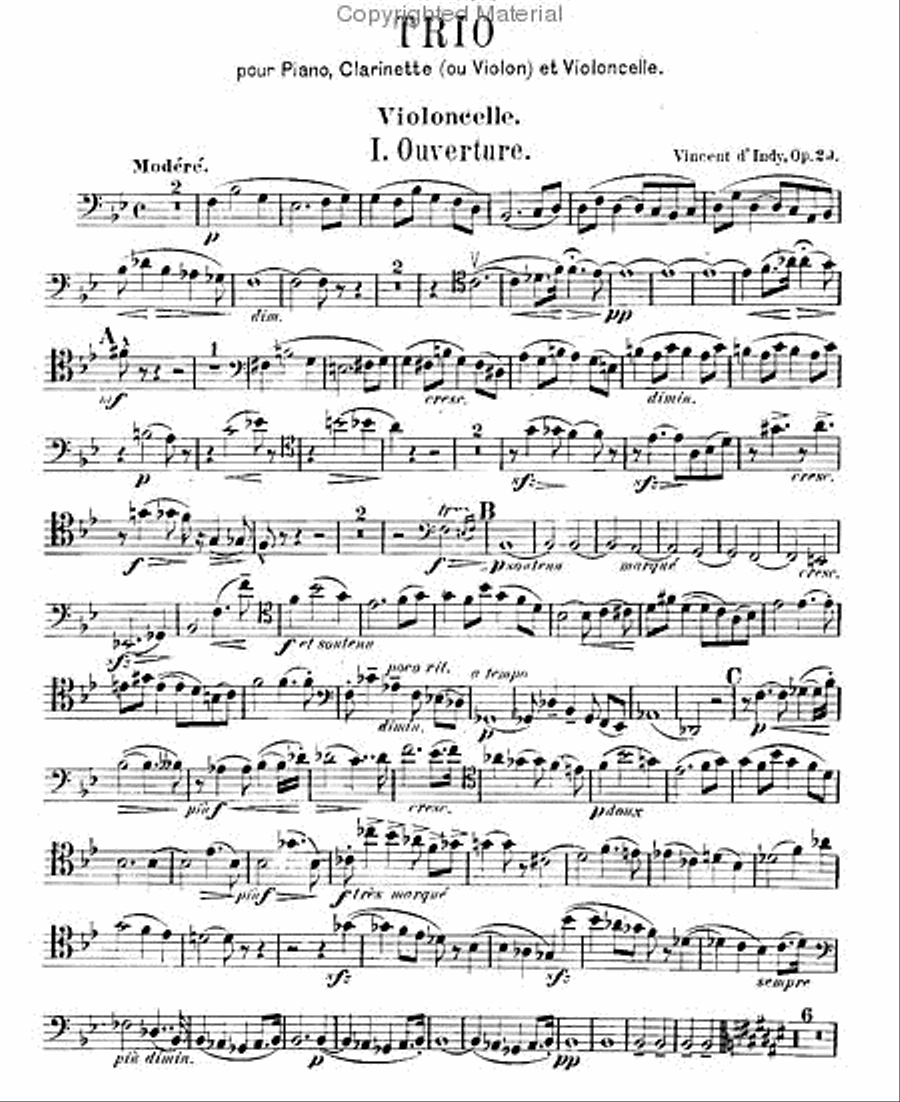 Trio, Op. 29 Clarinet scores gallery preview page 5