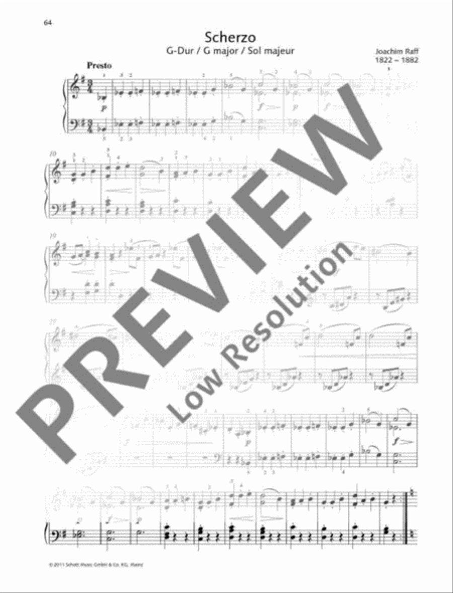 Scherzo G major Piano Solo scores gallery preview page 2