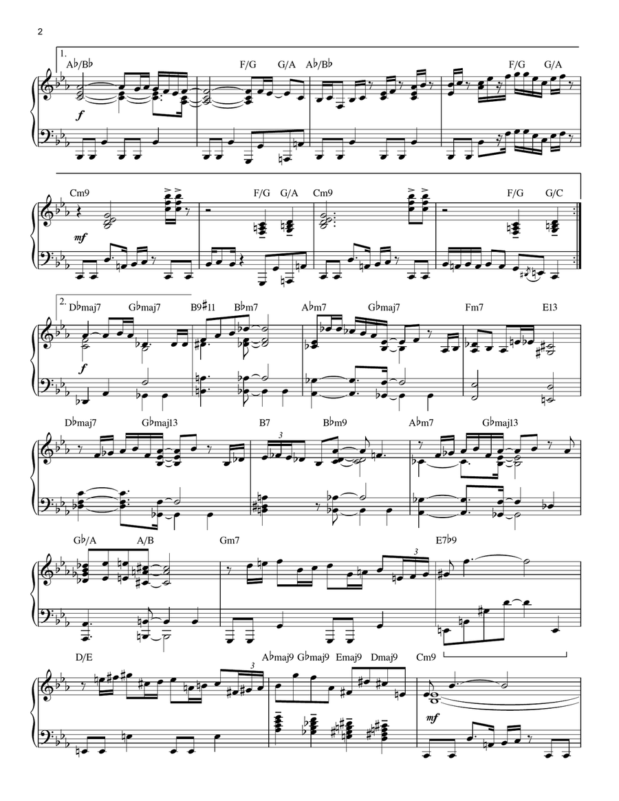 Captain Fingers Piano Solo scores gallery preview page 2
