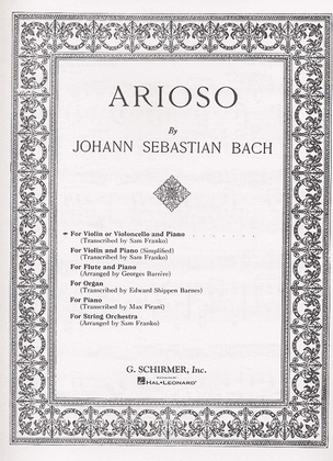 Book cover for Arioso