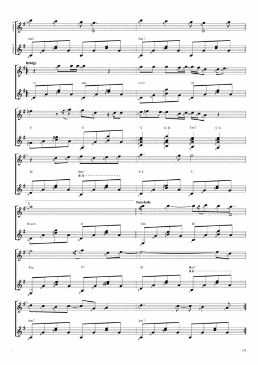 Eternal Flame Guitar Solo scores gallery preview page 2