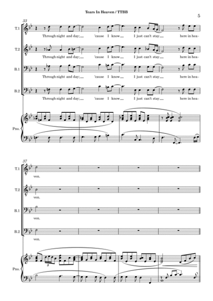 Tears in Heaven Sheet Music - 76 Arrangements Available Instantly -  Musicnotes