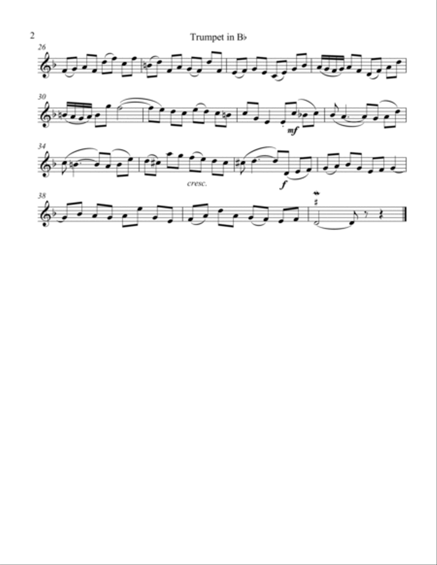 Bouree II Bouree II Brass Duet scores gallery preview page 4