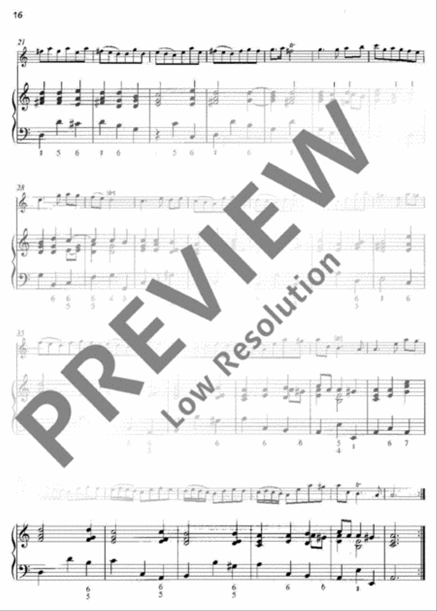3 Sonatas Alto Recorder scores gallery preview page 17