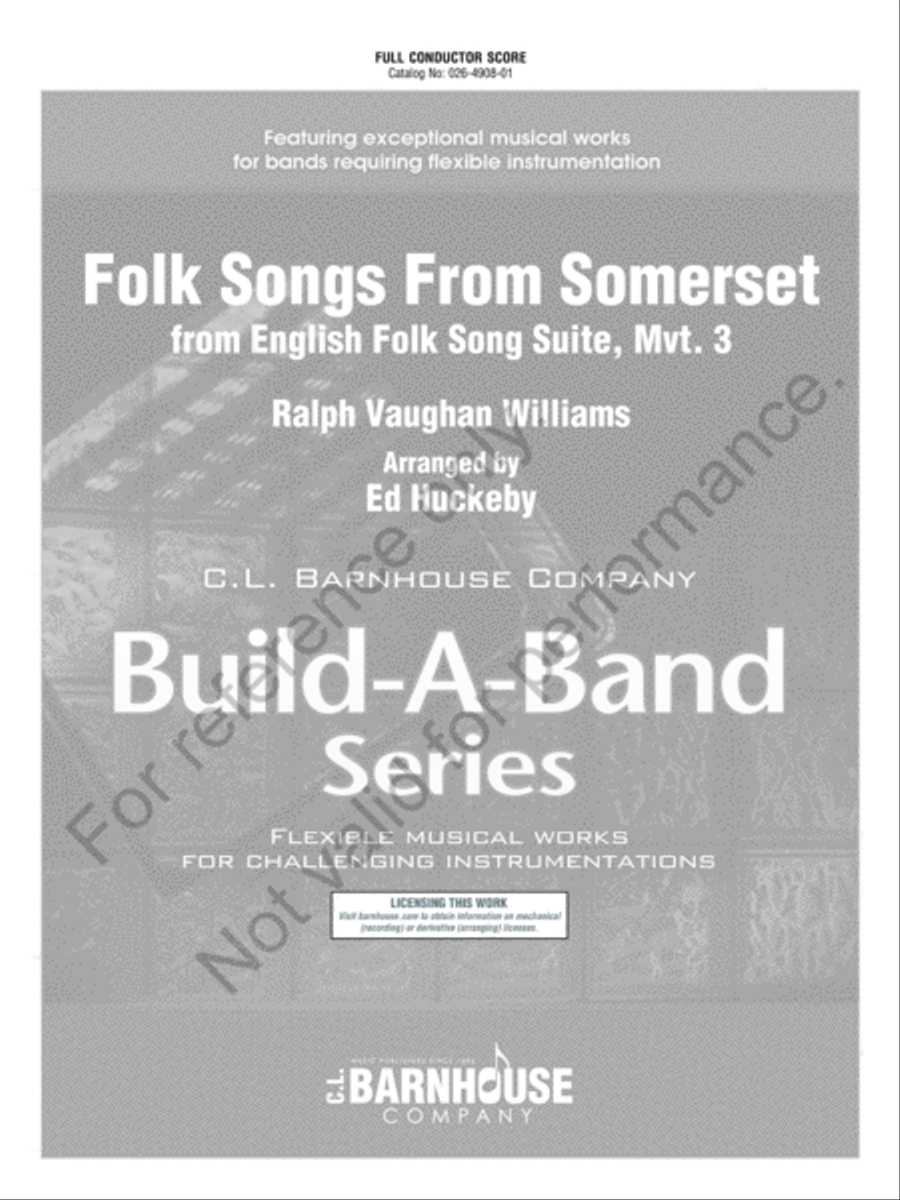 Folk Songs From Somerset Concert Band scores gallery preview page 2