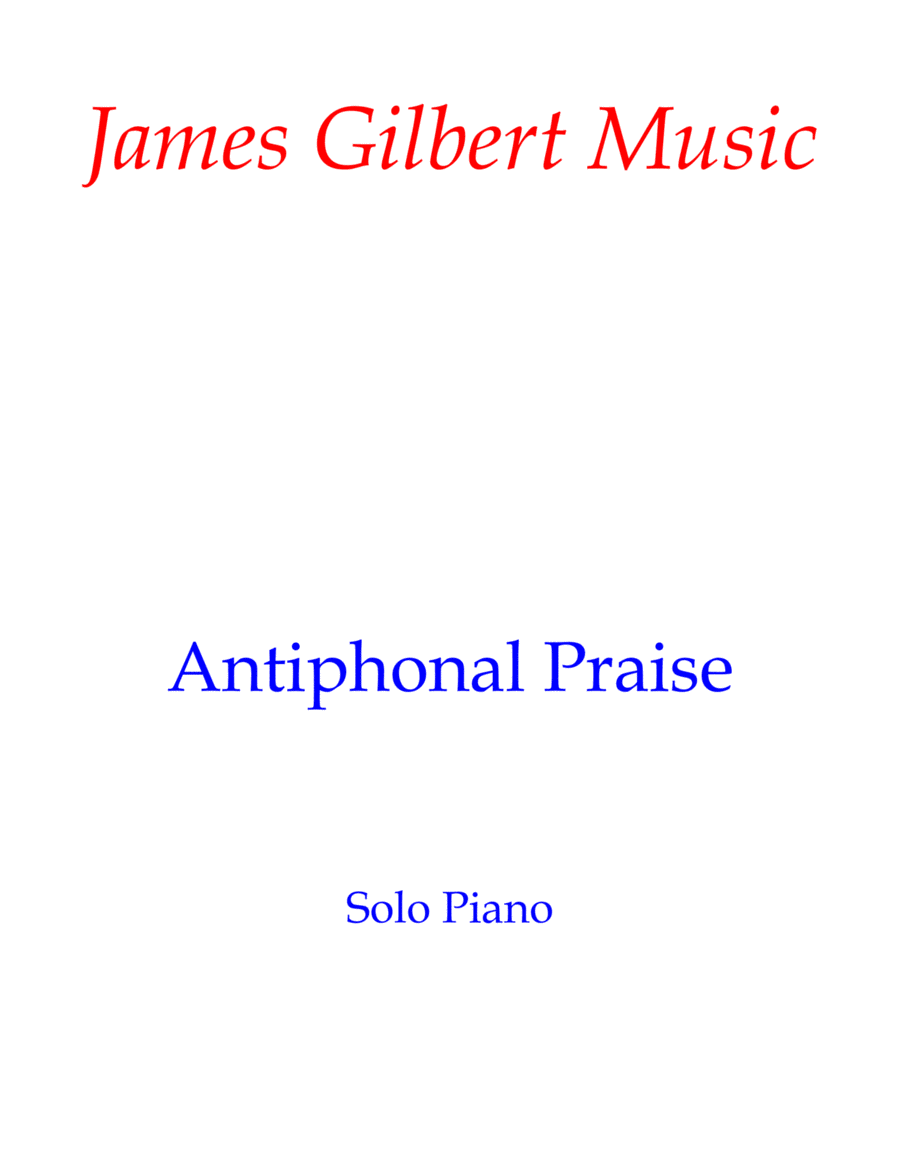 Antiphonal Praise (we Worship You) Piano Solo scores gallery preview page 1