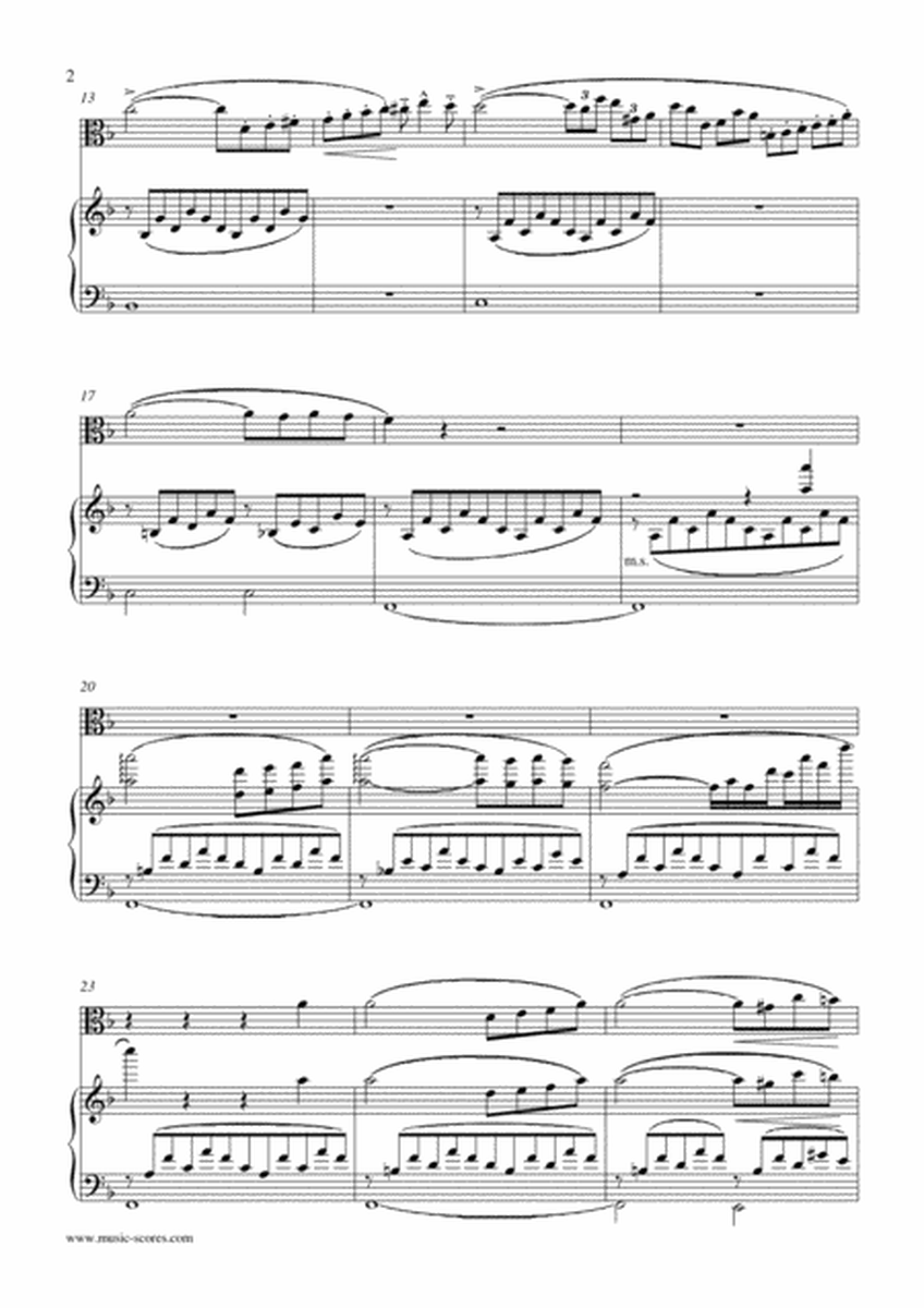 Consolation No. 3 - Viola and Piano image number null