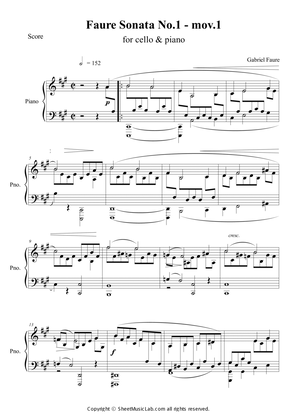 Book cover for Violin Sonate Op.13 No.1 Mov.1