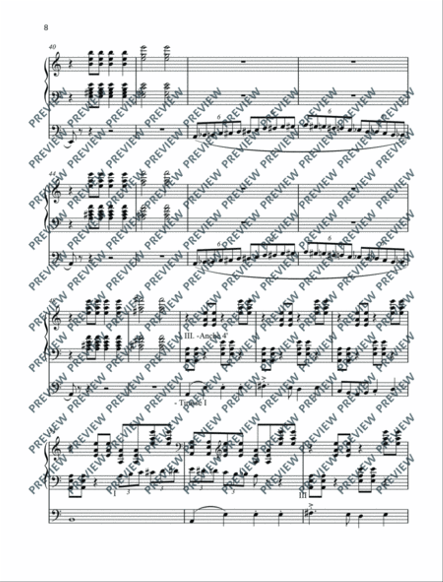 The Carnival of the Animals Organ scores gallery preview page 9