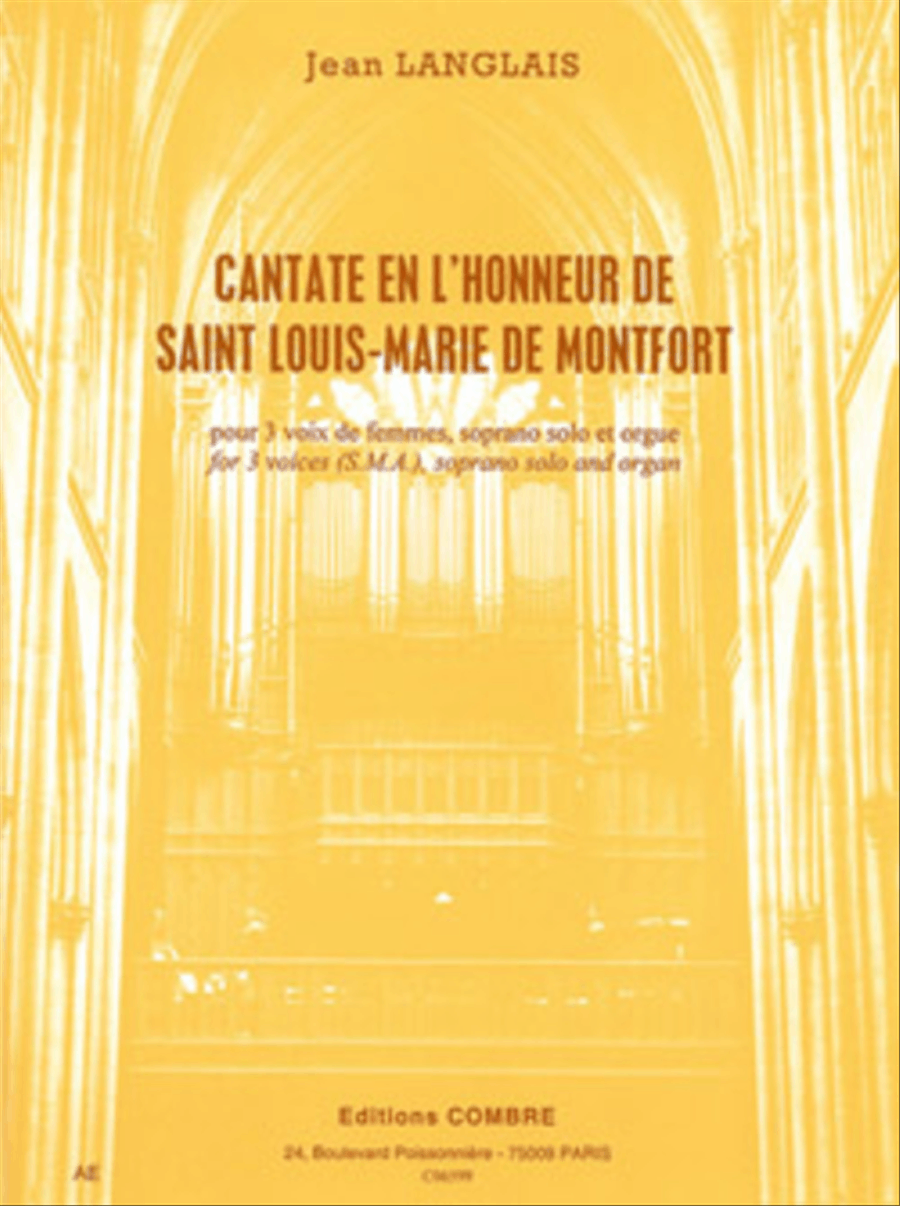 Cantate en l'honneur de Saint Louis-Marie de Montfort Choir scores gallery preview page 1