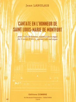 Cantate en l'honneur de Saint Louis-Marie de Montfort