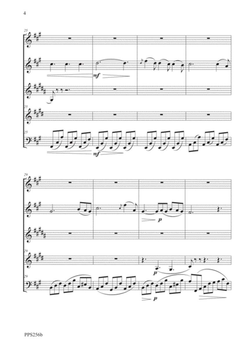 SCHUBERT MOMENT MUSICAL Opus 94 No. 2 for woodwind quintet