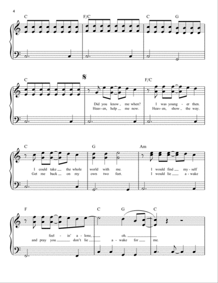 Gloria Easy Piano scores gallery preview page 4