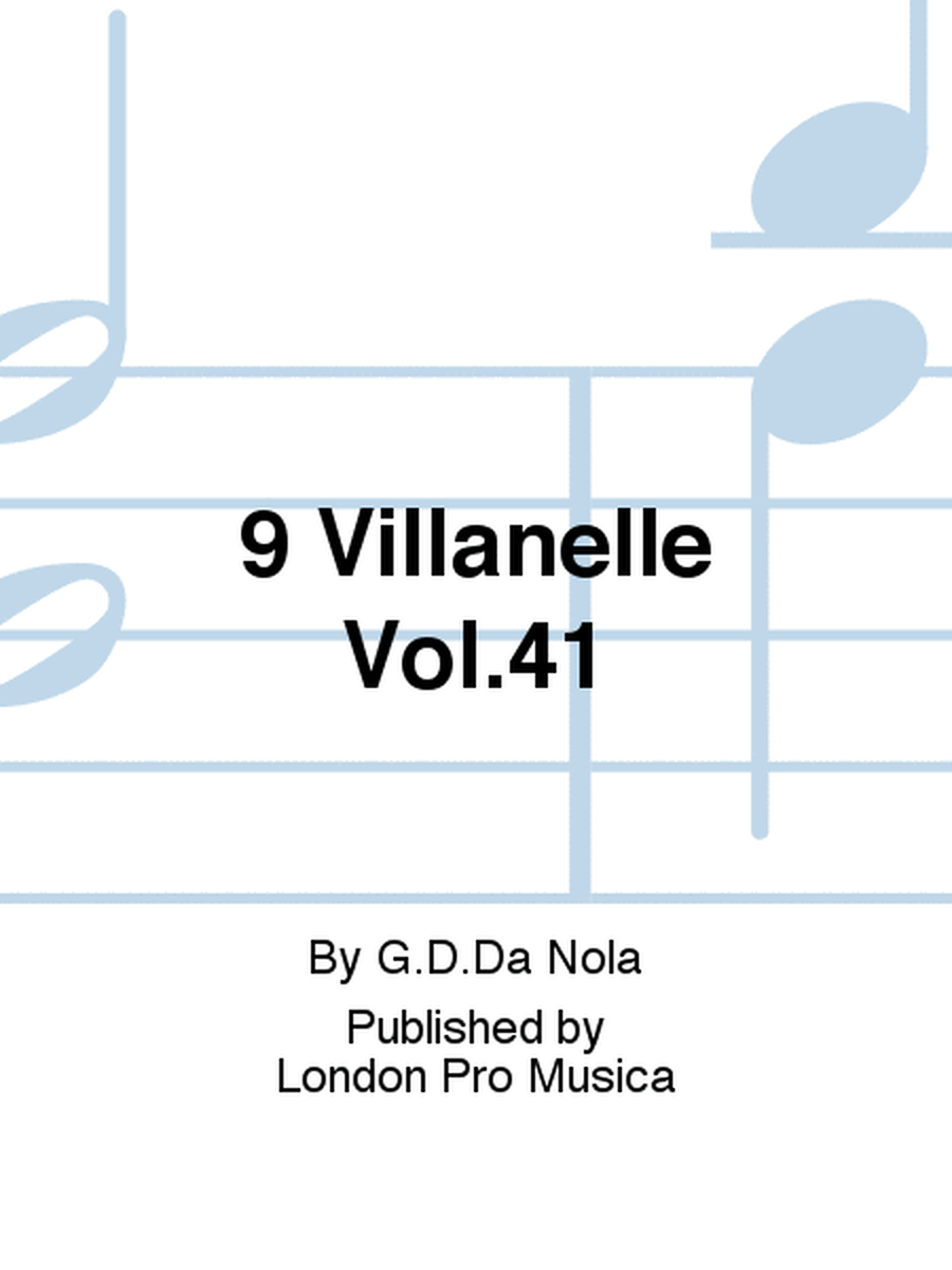 9 Villanelle Vol.41