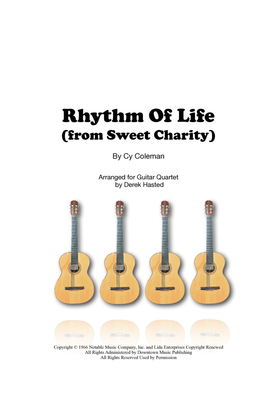 The Rhythm Of Life Guitar Ensemble scores gallery preview page 1
