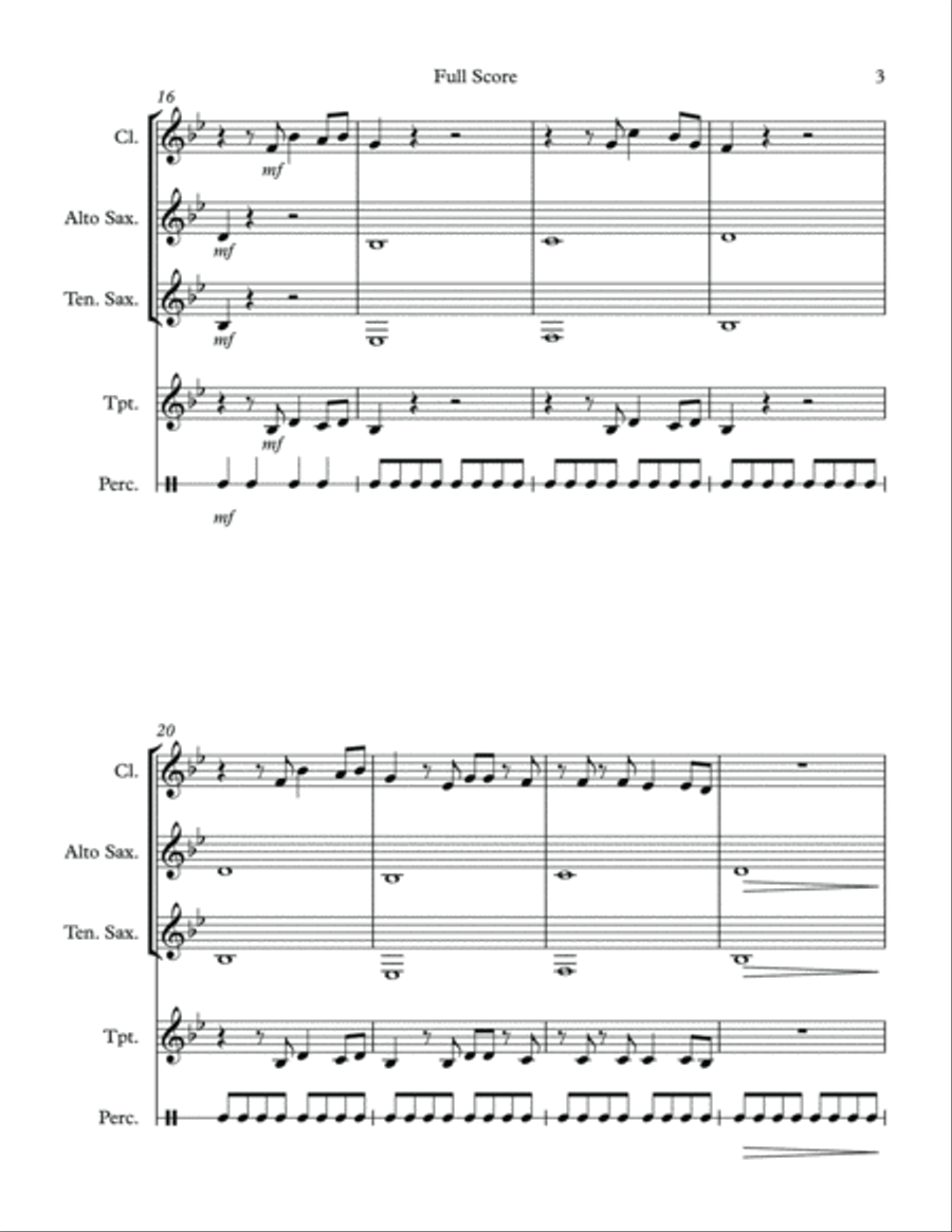 Feliz Navidad Small Ensemble scores gallery preview page 4