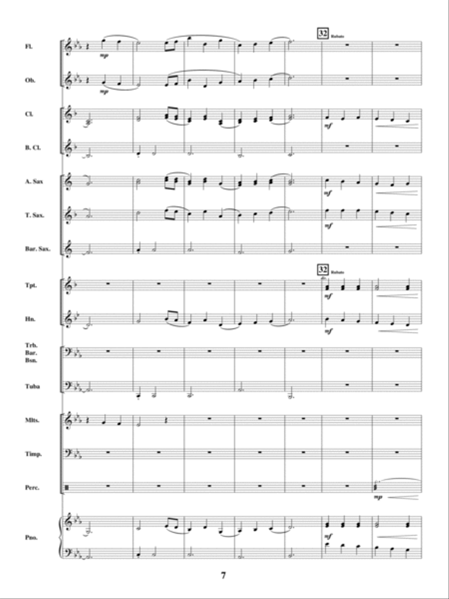 Reflections on the Missouri River Concert Band scores gallery preview page 6
