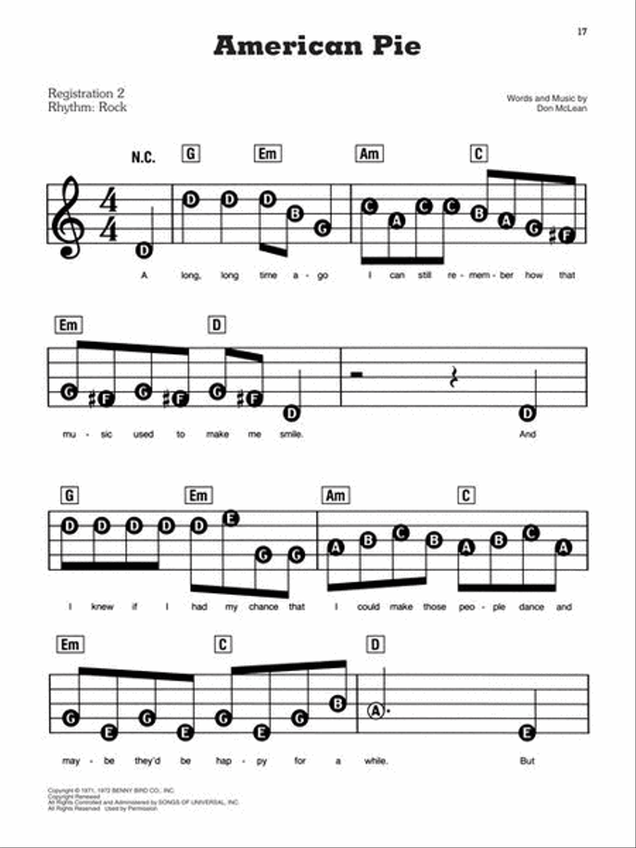 Songs of the 1970s – The New Decade Series Electronic Keyboard scores gallery preview page 8