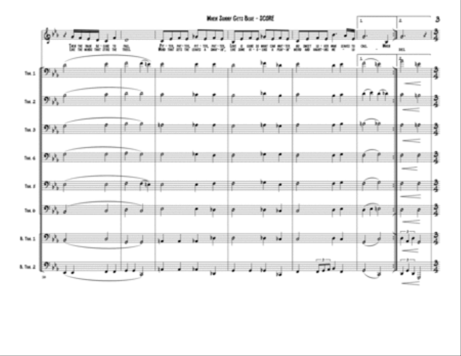 When Sunny Gets Blue When Sunny Gets Blue Chamber Orchestra scores gallery preview page 3
