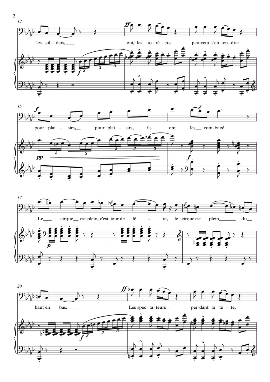 Votre toast (Toreador Song) - Carmen Baritone Horn TC scores gallery preview page 3