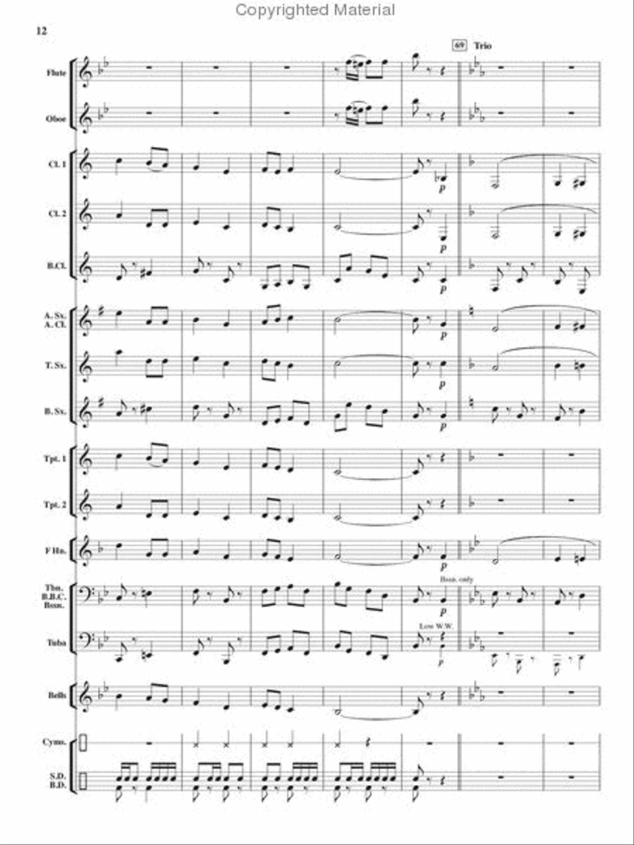 Heroes On Parade Concert Band scores gallery preview page 11