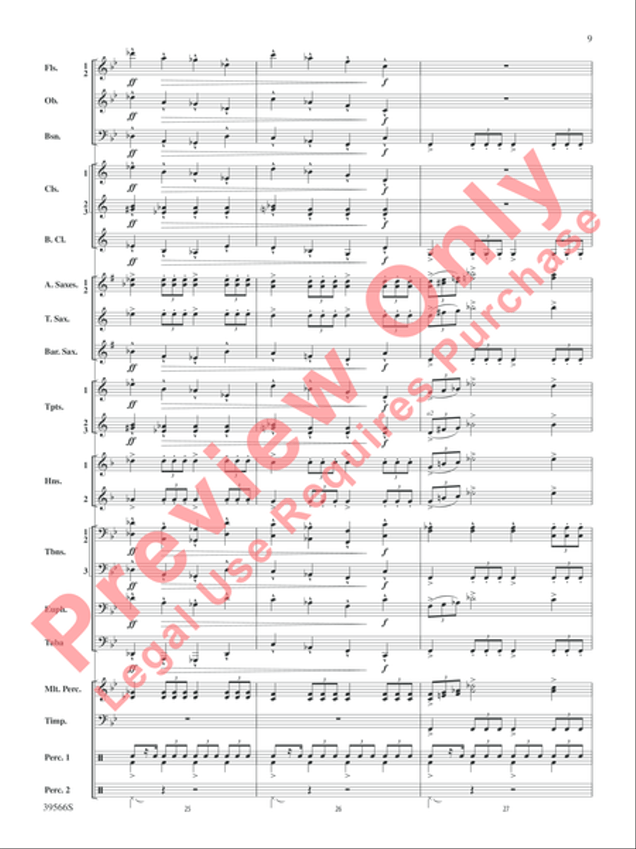 At the Movies with Danny Elfman Concert Band scores gallery preview page 10