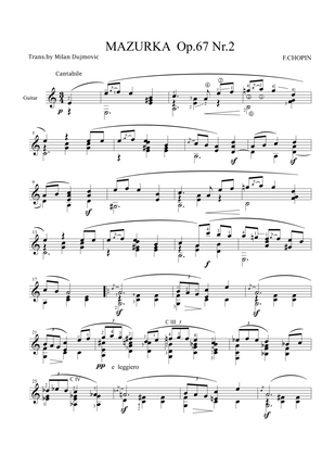 Mazurka Op.67 No.2