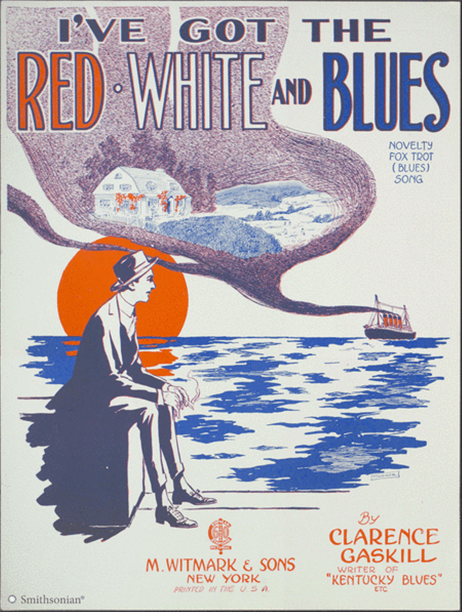 I've Got the Red White and Blues Piano, Vocal scores gallery preview page 1
