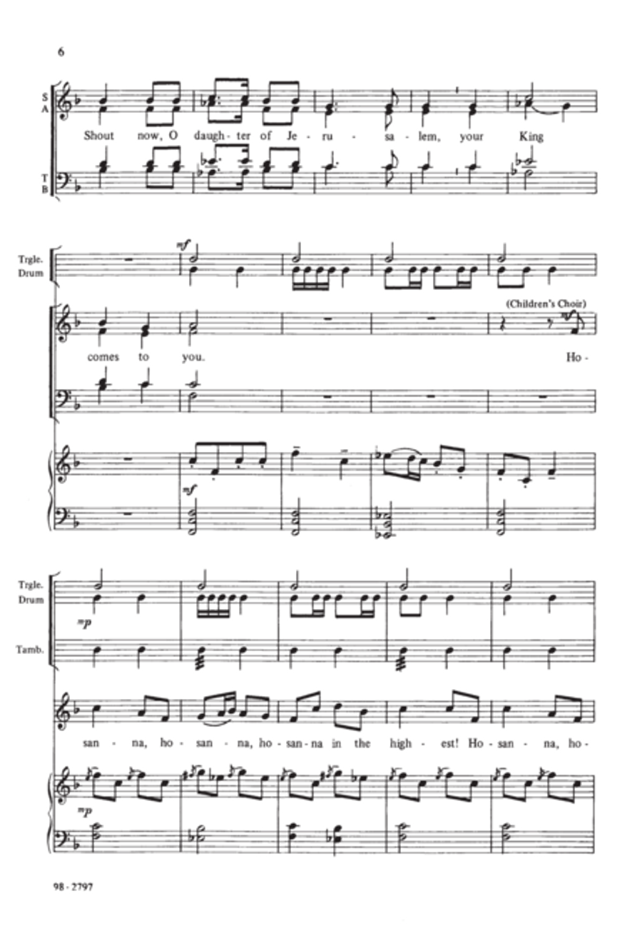 Hosanna in the Highest 4-Part scores gallery preview page 5
