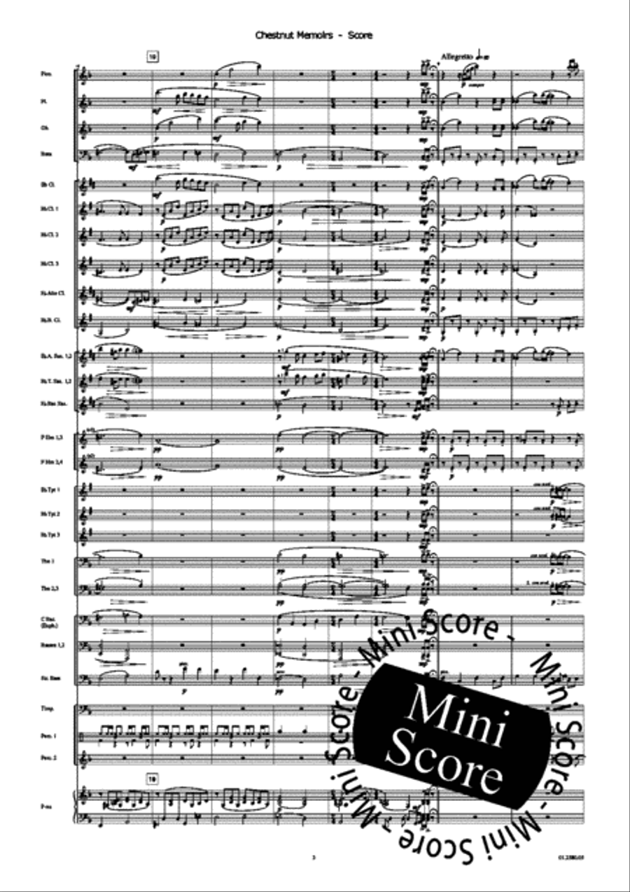 Chestnut Memoires Chestnut Memoires Concert Band scores gallery preview page 7
