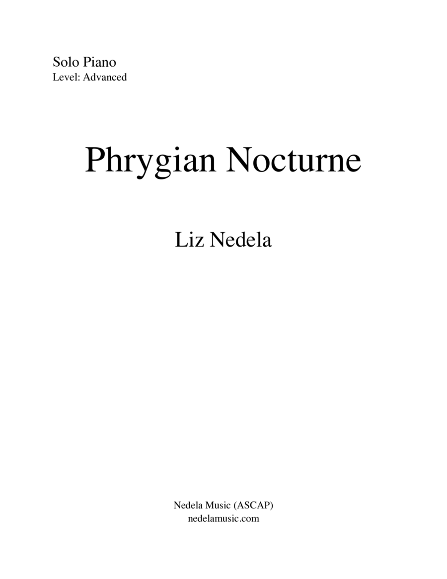 Phrygian Nocturne Piano Method scores gallery preview page 1