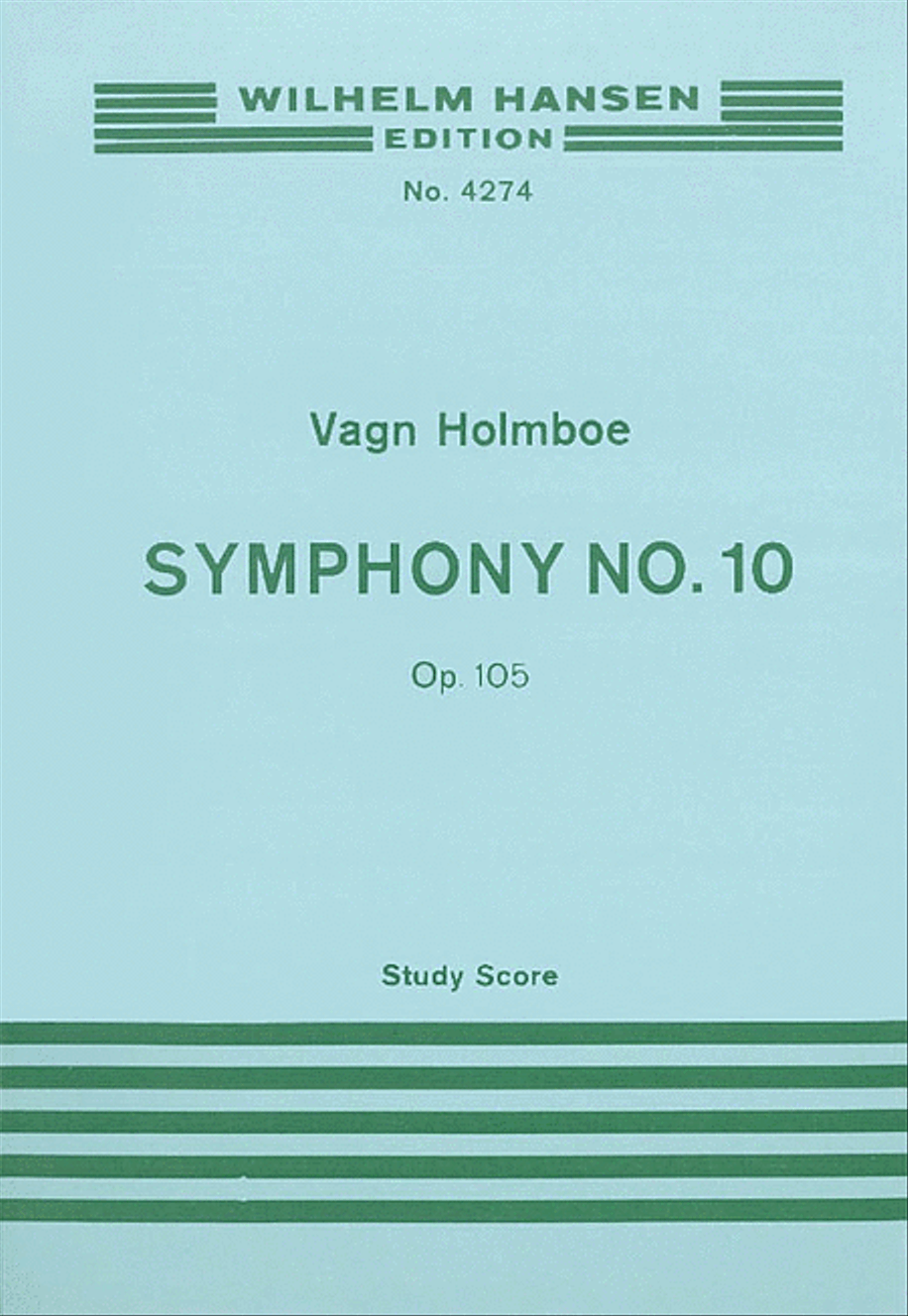 Holmboe: Symphony No.10 (Study Score) Orchestra scores gallery preview page 1