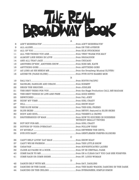 The Real Broadway Book