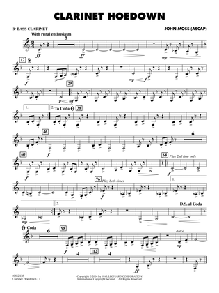 Clarinet Hoedown - Bb Bass Clarinet